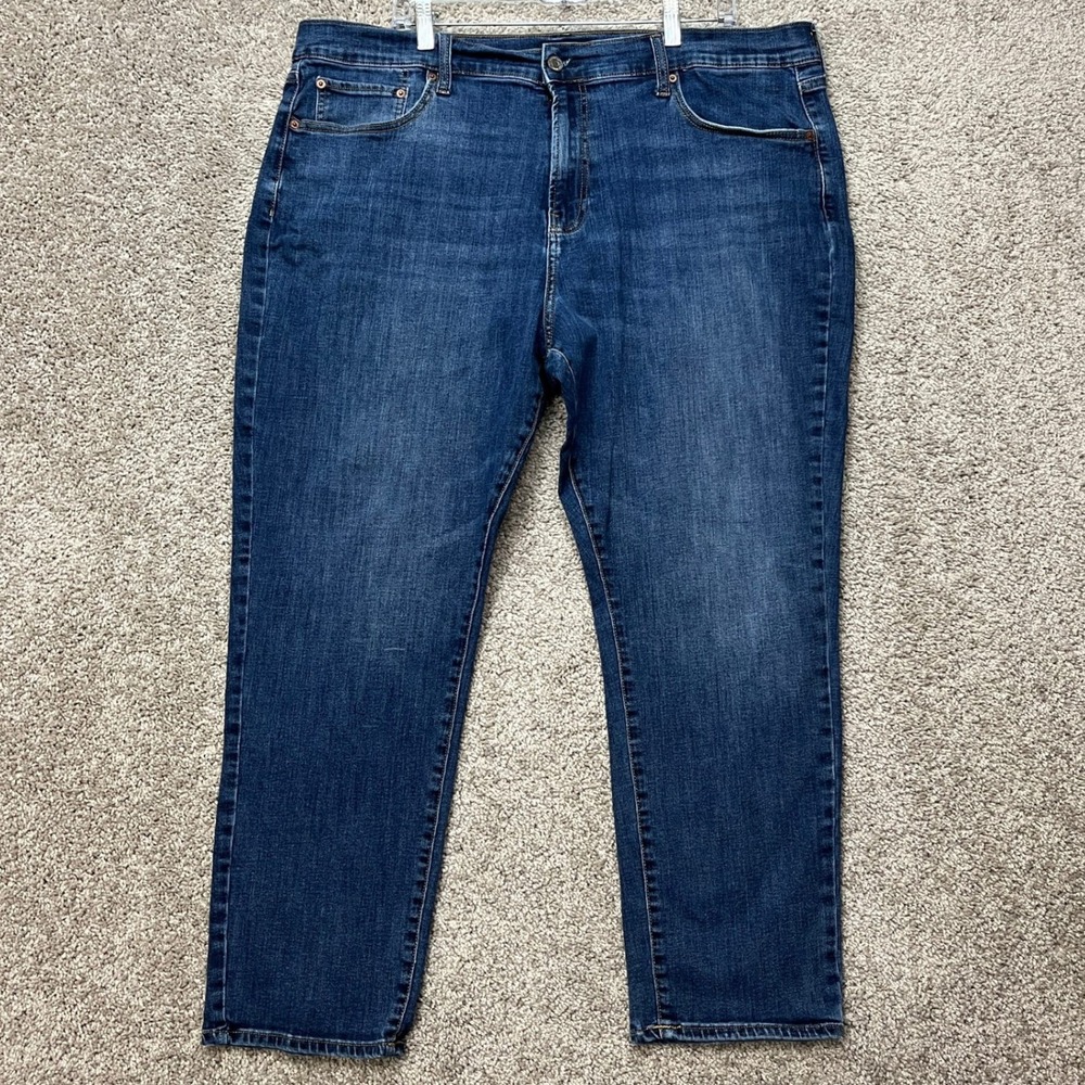 Lucky Brand 410 Athletic Straight Jeans Men 42x29 Medium Wash 5 Pocket Denim EUC